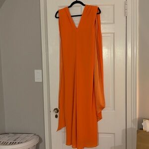 STAUD Flowy Orange Jumpsuit